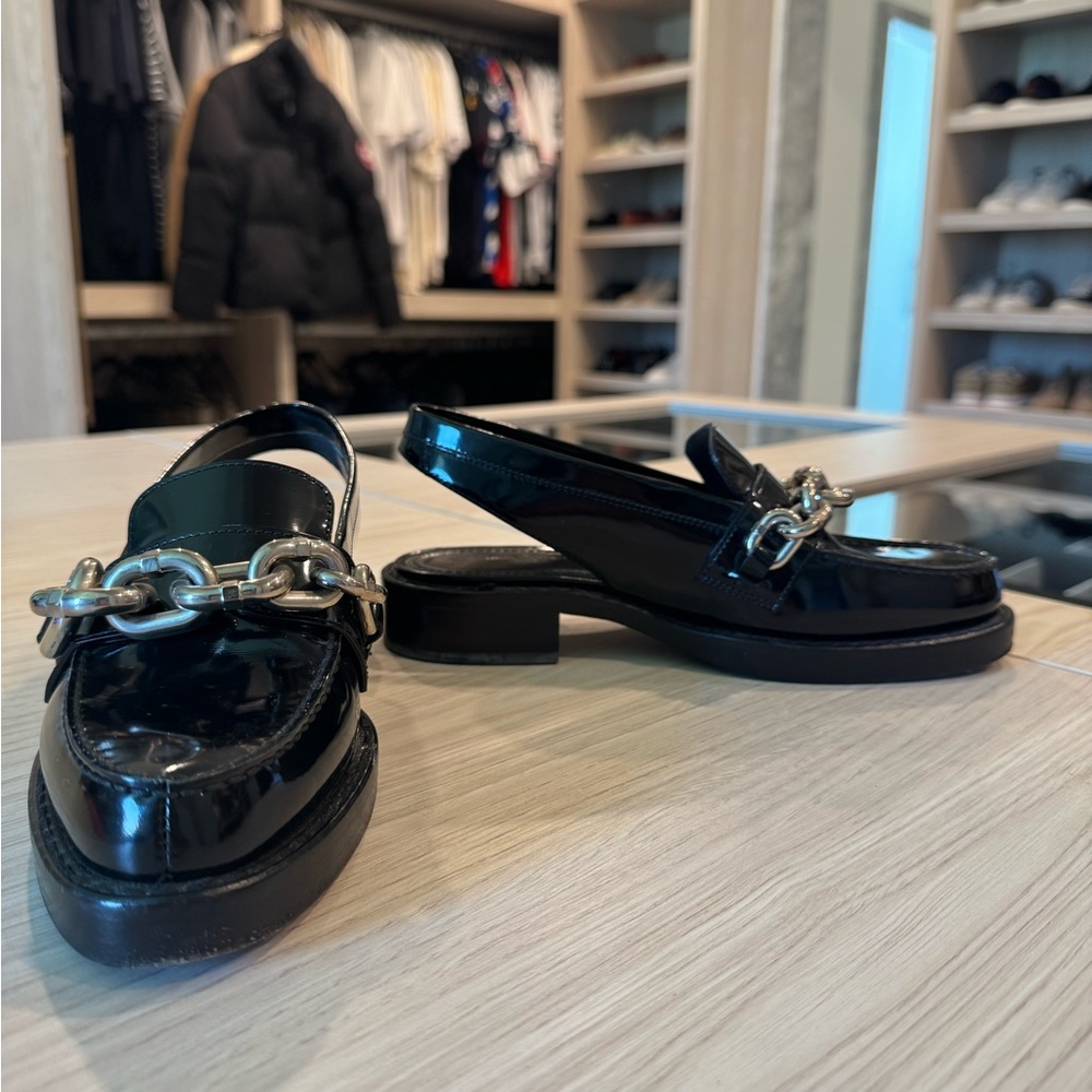 Louis Vuitton leather mules